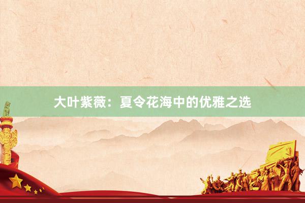 大叶紫薇：夏令花海中的优雅之选